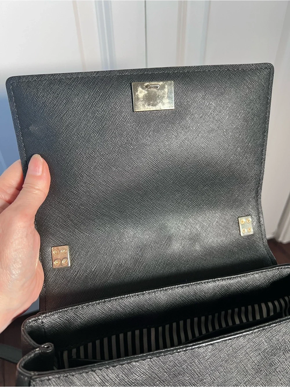kate spade Cameron Street Byrdie Crossbody Saddle Bag with Gold Hardware